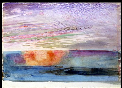 Solnedgång vid Herne Hill genom Smoke of London, 1876 av John Ruskin