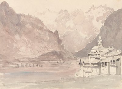 Schweiziska bergslandskap av John Ruskin