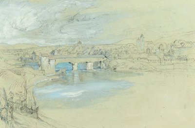 Bron över Rheinfelden, Schweiz av John Ruskin
