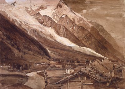 Glacier des Bossons, Chamonix, juni 1849 av John Ruskin