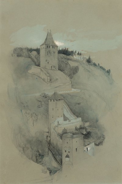 Tornen i Fribourg, Schweiz av John Ruskin