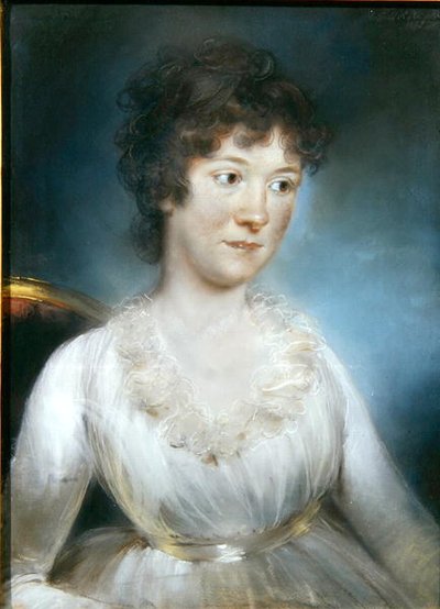 Porträtt av Mrs David Russell av John Russell