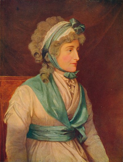 Sarah Siddons 1755-1831, engelsk tragisk skådespelerska från 1700-talet, 1906 av John Russell