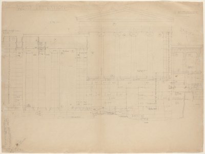 Erecteum, West Elevation [vänster halva] av John Russell Pope