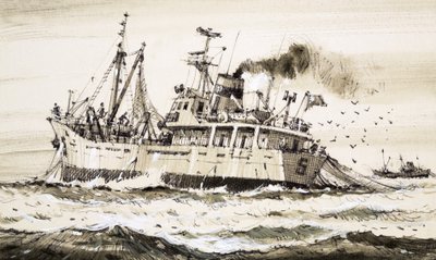 Ett sovjetiskt fiskefartyg i Nordsjön av John S. Smith