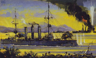 Emden (färglitografi) av John S. Smith