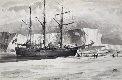 The Fram (gouache på papper) av John S. Smith