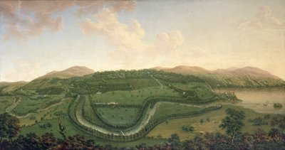 Taymouth från norr, 1755 av John Sanger