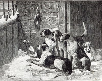 En julsaga, från "Leisure Hour", 1888 av John Sargent Noble