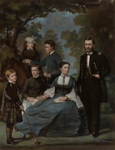 General Grant och hans familj av John Sartain