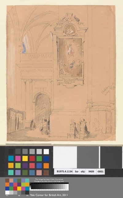 Van Balens grav, Antwerpen, 7 september 1832 av John Scarlett Davis