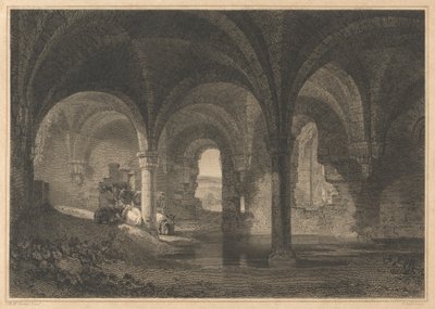 Krypt i Kirkstall Abbey, Yorkshire av John Scott