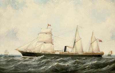 John Scott, Steamship Arratoon Apcar / målad, 1873 av John Scott