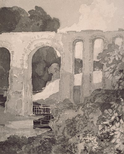 Telfords akvedukt, c1800-talet. Artister: John Sell Cotman, Thomas Telford. av John Sell Cotman, Thomas Telford