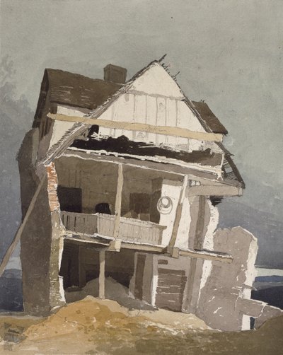 Ett förstört hus, 1800-talet av John Sell Cotman