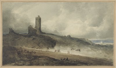 Aberystwyth Castle (w/c på papper) av John Sell Cotman