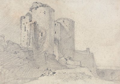 Beeston Castle, Cheshire: ingång till slottet av John Sell Cotman