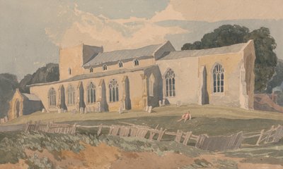 Blickling Church, Norfolk, från sydost av John Sell Cotman