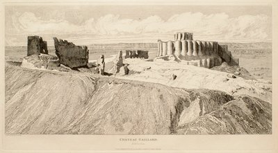 Château Gaillard (vy från nordost) av John Sell Cotman