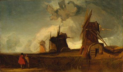 Dränering Mills i Fens, Croyland, Lincolnshire av John Sell Cotman