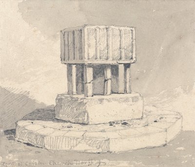 Dopfunten vid Caister Church, Norfolk av John Sell Cotman