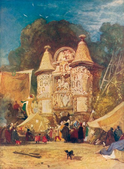 Porten till Abbey Aumale, Normandie, 1832 av John Sell Cotman
