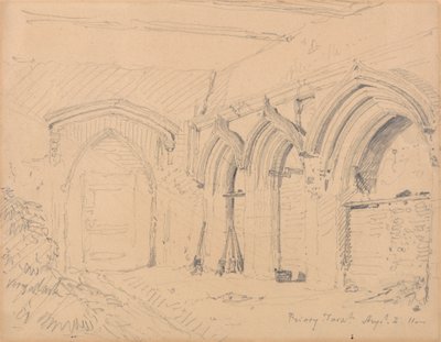 Interiör av ruinerna av Yarmouth Priory av John Sell Cotman