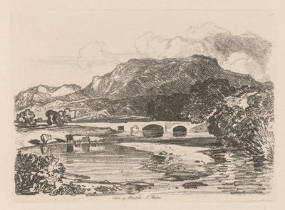 Studiebok: Plate 14, Tan-y-Bwlch, Merionethshire, North Wales, 1838 av John Sell Cotman