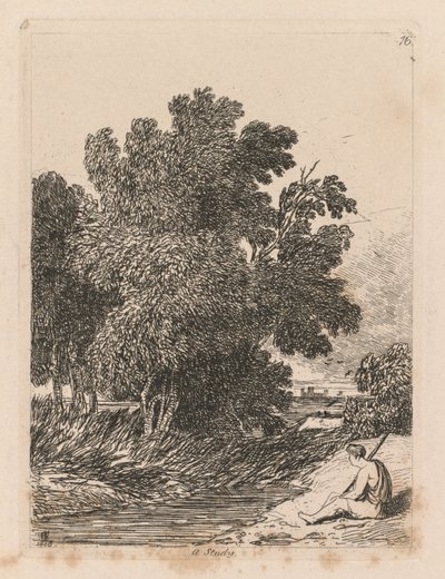 Studiebok: Platta 16, A Study, 1838 av John Sell Cotman