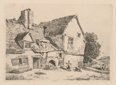 Liber Studiorum: Plate 38, View at Deptford, 1838 av John Sell Cotman