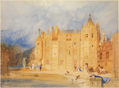 Abbotshuset, Saint-Ouen-klostret, Rouen av John Sell Cotman