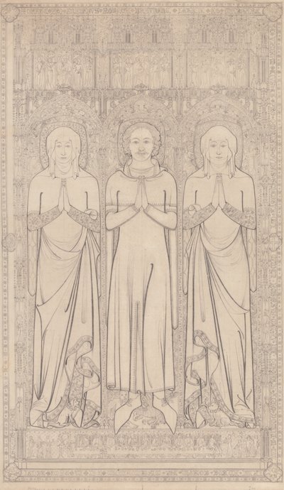 Robert Braunches och hans två hustrurs mässing i Saint Margaret