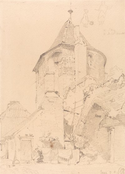 Yarmouth, det nordvästra tornet av John Sell Cotman