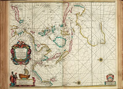 Ett sjökort över den östligaste delen av Ostindien med alla angränsande öar från Kap Comorin till Japan av John Seller