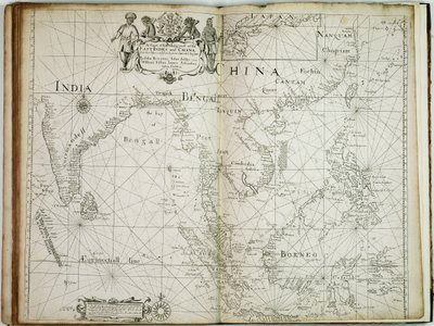 En karta över handelsdelen av Ostindien och Kina, med angränsande öar, från Surrat till Japan av John Seller
