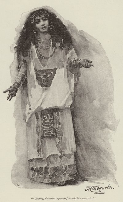 Montezumas dotter, av H Rider Haggard av John Seymour Lucas