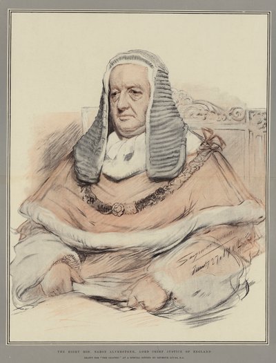 Den rätte ärade baron Alverstone, Lord Chief Justice of England av John Seymour Lucas