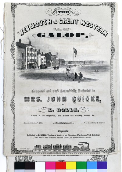 Weymouth och Great Western Galop, ca 1870 (litografi på papper) av John Sherren