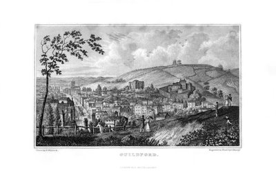 Guildford, Surrey, 1829. av John Shury