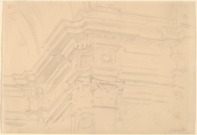 Royal Entablature Chapel, Granada, 1912. av John Singer Sargent