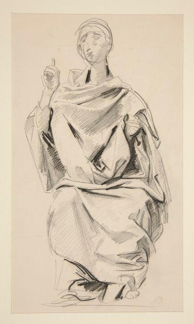 Draperad figur av John Singer Sargent