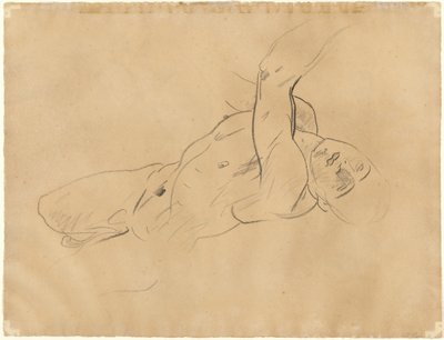Fallande naken man [verso] av John Singer Sargent