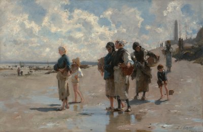 Fishing for Oysters at Cancale av John Singer Sargent