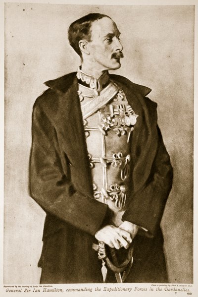 General Sir Ian Hamilton, befälhavare för expeditionsstyrkorna i Dardanellerna 1914-19. av John Singer Sargent