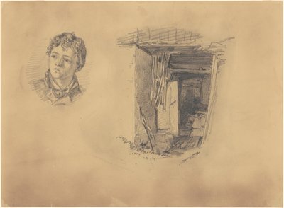Chef för en pojke; och ingången till en shack av John Singer Sargent