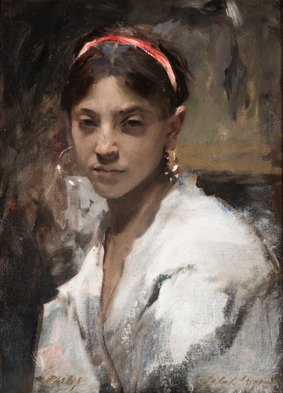 Capri-flickans huvud, 1878 av John Singer Sargent