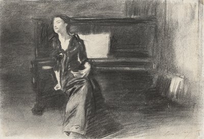 Dam vid pianot av John Singer Sargent