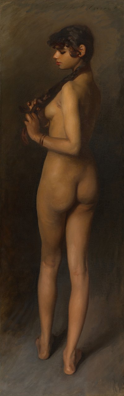 Livsstudie (studie av en egyptisk flicka) av John Singer Sargent