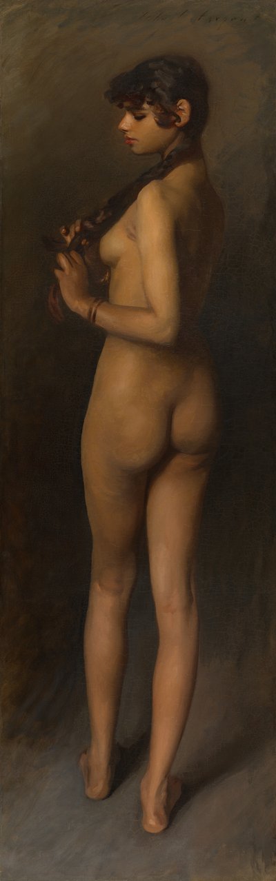 Livsstudie av en egyptisk flicka, 1891. av John Singer Sargent