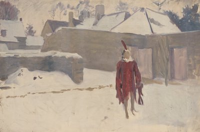 Mannikin i snön av John Singer Sargent